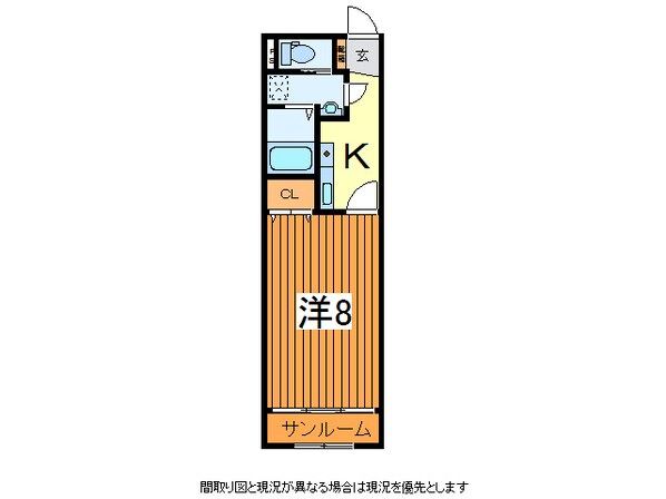 山形駅 バス22分  桧町四丁目下車：停歩9分 3階の物件間取画像